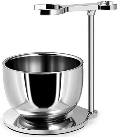 GRUTTI - Luxe Verchroomd Scheerapparaat en Borstelhouder - Scheerset - Geschikt voor Gillette Fusion