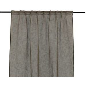 Kaya Curtain Polyester/neplinnen - Brown - 140 * 240 - Multi Band