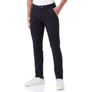 GANT Herenbroek slim twill chinos klassieke broek, zwart, standaard, zwart, 32W x 36L