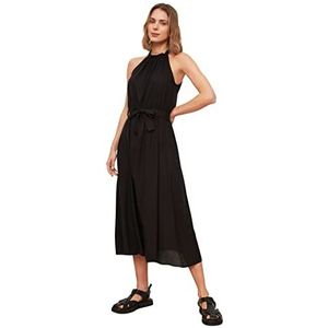 Trendyol Damesriemjurk jurk, zwart, 42