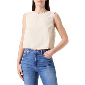 JACK & JONES Jxkaia Seersucker Top WVN, crèmetinten, XL