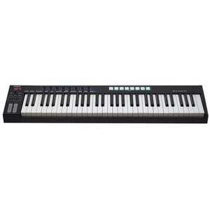 Worlde Blue Whale-61 - Master MIDI-keyboard met 61 semi-gewogen toetsen, 8 pads en controllers, USB 2.0, zwart