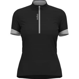ODLO Essential fietsshirt voor dames, met halve ritssluiting