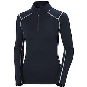 Helly Hansen Dames W LIFA Merino Midw 1/2 Zip, Navy, S