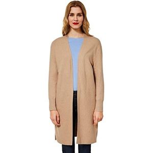 Street One Longcardigan voor dames, Buff Sand Melange, 38