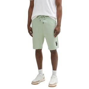 TOM TAILOR Denim Heren bermuda sweatpants shorts, 13632 - Fresh Mint Green, XS