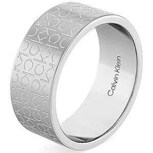 Calvin Klein Heren CK ICONIC FOR HIM Collectie Ring Roestvrij staal - 35000437G, Metaal, Geen edelsteen