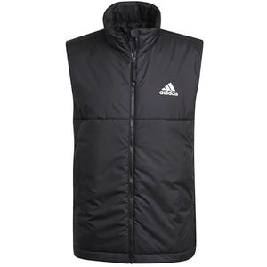 adidas Heren 3-Stripes Geïsoleerd Gevuld Vest, Zwart, Zwart, 3XL