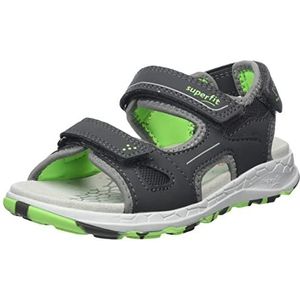 Superfit Criss Cross Sandalen voor jongens, Grijs lichtgroen 2010, 34 EU