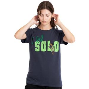 Encanto Bruno, I Roll Solo dames T-shirt, diep marineblauw, medium, Diepe marine, M