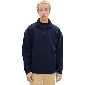 TOM TAILOR Denim Uomini Sweatshirt 1035665, 10668 - Sky Captain Blue, XXL