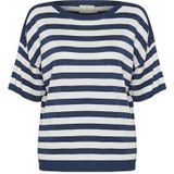 Kaffe - Gestreepte Trui met Glitterdetails - Veelkleurig - Dames