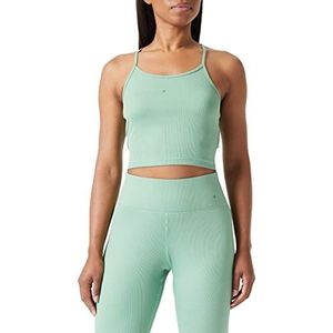 Champion Athletic C-Sport Quick Dry 2x2 Stretch Slim Yoga Tanktop, pastelgroen, S voor dames