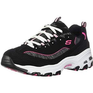 Skechers D'Lites Me Time 11936BKHP, Sportschoenen, Zwart Hot Roze, 36 EU