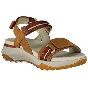 Geox Sandaal SORAPIS, suède, bruin, dames, bruin, 36 EU