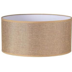 monkey ladder Cilindrische lampenkap van jute, 45 x 45 x 22 cm, bruin design, ideaal voor E27-lampen, elegant en natuurlijk in elke omgeving