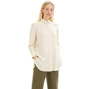 TOM TAILOR Dames Longstyle blouse 1034551, 28130 - Soft Buttercream, 44