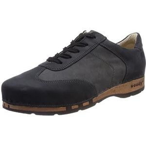 Woody Heren Sam houten schoen, Nero-Grigio, 45 EU, Nero Grigio, 45 EU