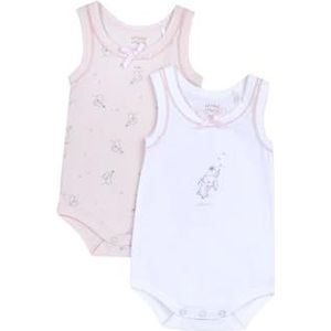 Chicco Extra mouwloze bodyset voor jongens en meisjes, Lichtroze, 0 Maanden
