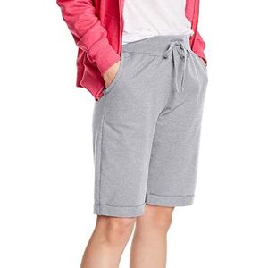 Hanes Dames French Terry Bermuda Short, Licht staal, M