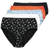 Ulla Popken - Slip - Gemengde Kleuren - 5 Pack - Mid Waist