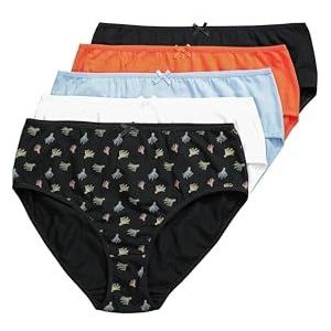 Ulla Popken - Slip - Gemengde Kleuren - 5 Pack - Mid Waist