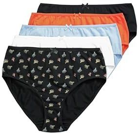 Ulla Popken - Slip - Gemengde Kleuren - 5 Pack - Mid Waist