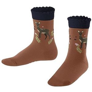 FALKE Unisex kinderen Country Deer duurzaam katoen halfhoog met patroon 1 paar sokken, beige (terracotta 5770), 31-34