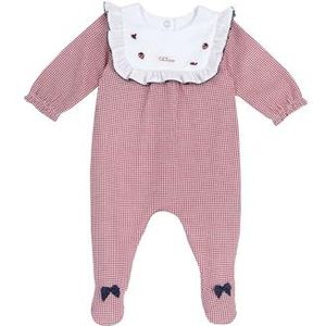Chicco, Babyrompertje van zachte en lichte stof, met comfortabele rugopening, ideaal voor lente en herfst, ontworpen in Italië, babykleding van 0-24 maanden, Rood, 6 Maanden