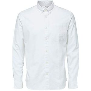 SELECTED HOMME Slhregrick-ox Flex Shirt Ls W Noos overhemd voor heren, wit, 3XL