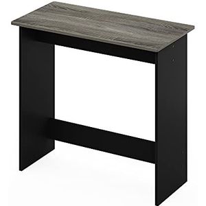 Furinno Simplistic Bureau, computertafel, pc-tafel, bureau, hout, Frans eiken/zwart, 39,4 x 80 x 75,7 cm
