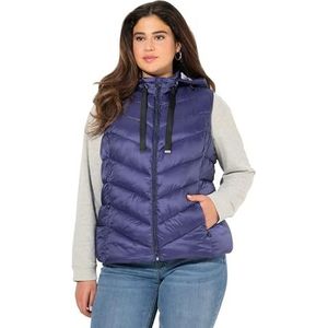 Ulla Popken - Hyprar - Gewatteerd Vest - Inkt Blauw - Waterafstotend