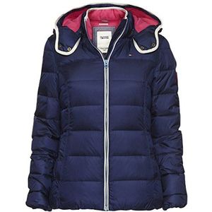 Tommy Jeans Dames Olita donsjack met lange mouwen, blauw (Peacoat-pt 409), S