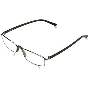 Rodenstock unisex leesbril R2640, bril met ontspiegelde volledige randglazen, lichtgewicht leesbril met roestvrijstalen montuur, voor verziendheid