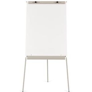 Rocada Whiteboard met statiefkabel, magnetisch, met grijze arm, in hoogte verstelbaar, 70 x 105 - 180 x 70 cm