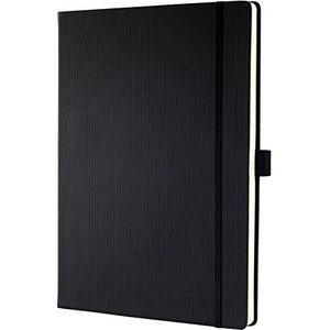 SIGEL CO116 Premium notitieboek, gelinieerd, A4+, hardcover, zwart - Conceptum