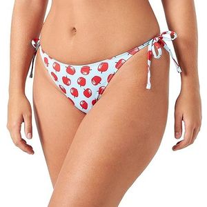 United Colors of Benetton Meereslip 3LWH5S02I onderste deel van de bikini, lichtblauw, 72Q, M dames, Lichtblauw met patroon 72q, M