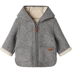 NAME IT jas baby - kinderen, grijze mengeling, 56 cm