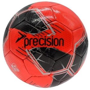 Precision Fusion High Performance Mini Voetbal, Duurzaam, Machine Gestikt TPU, 2mm EVA gevoerd, Lichtgewicht 160g, Rood, Officiële Balmaat 1