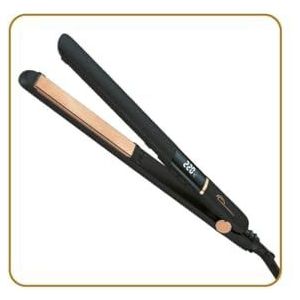 LITTLE BALANCE 8624 Ionic Liss Digit, stijltang, lange afwerking, instelbare temperatuur, ionentechnologie met keramische platen/toermalijn, zwart