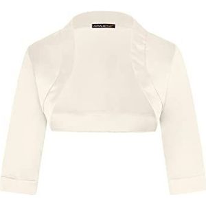 ApartFashion Dames satijnen bolero trui, crème, normaal, crème, L