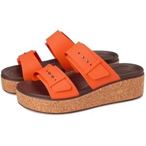 Crocs - Brooklyn Cork Buckle Sandalen - Topaz - Matlite™ - LiteRide™ Technologie