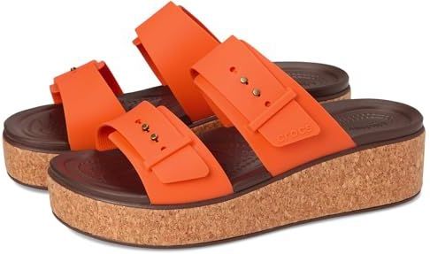 Crocs - Brooklyn Cork Buckle Sandalen - Topaz - Matlite™ - LiteRide™ Technologie