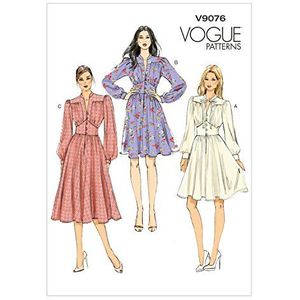 Vogue Patterns 9076 E5, Misses Jurk, Maten 14-16-18-20-22