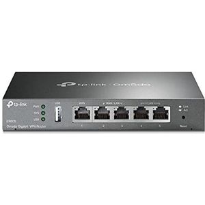 TP-Link - ER605 - Gigabit VPN Router - Tot 3 WAN-poorten - USB 4G-modem ondersteuning - Load Balancing