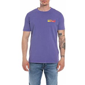 Replay Heren T-shirt, Violet 074, 3XL