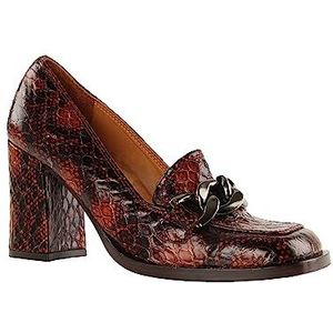 Chie Mihara XANCO36 damespump, bordeauxrood, zwart, 36 EU, Burgundy Black, 36 EU