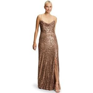 Vera Mont Vera Mont Dames 8641/4478 jurk, crème/goud, 32, Crèam/goud., 32