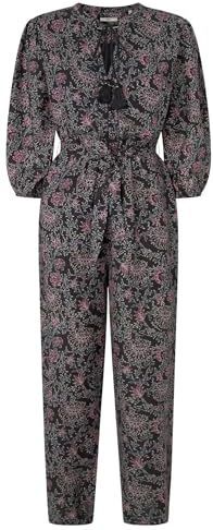 Pepe Jeans - PL230494 - Lange Jumpsuit - Bloemenprint - Katoen - Lange Mouwen