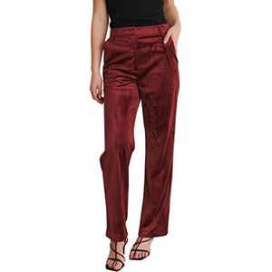 NA-KD Dames Velvet Wide Suit Pants kostuumbroek, paars, 34